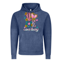 Vintage Denim love western cowboy Vintage Hoodie - texasbilliewilder
