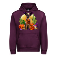 Mauve Wine Halloween german shepherd Urban Hoodie - RanaPortraitStore