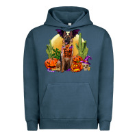 Pigment Midnight Navy Halloween german shepherd Urban Hoodie - RanaPortraitStore