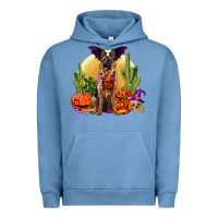 Pigment Pebble Blue Halloween german shepherd Urban Hoodie - RanaPortraitStore