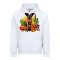 White Halloween german shepherd Urban Hoodie - RanaPortraitStore