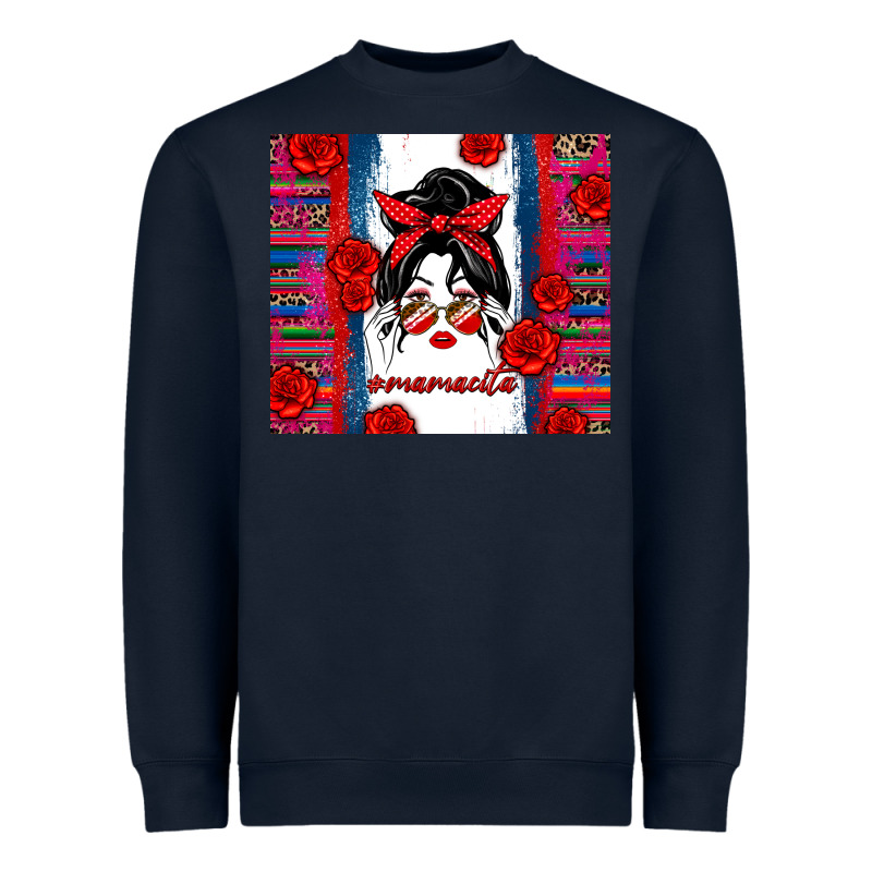 Mamacita Serape Heavyweight Sweatshirt by Zillion Design Studio | Teevron