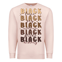 Pale Pink black history Premium Sweatshirt - MaliasSmallBusiness