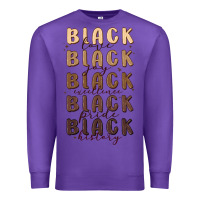 Purple black history Premium Sweatshirt - MaliasSmallBusiness