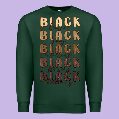 Black History Premium Sweatshirt Designed By Maliassmallbusiness