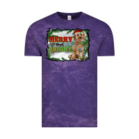 Cloud Purple merry and bright cockapoo Vintage Tee - RanaPortraitStore