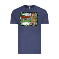 Vintage Denim merry and bright cockapoo Vintage Tee - RanaPortraitStore