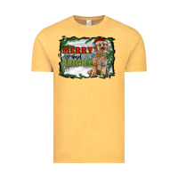 Vintage Mustard merry and bright cockapoo Vintage Tee - RanaPortraitStore