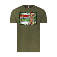 Vintage Olive merry and bright cockapoo Vintage Tee - RanaPortraitStore