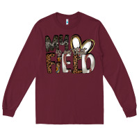 Burgundy my is on that field Long Sleeve Tee - RacoonDesign