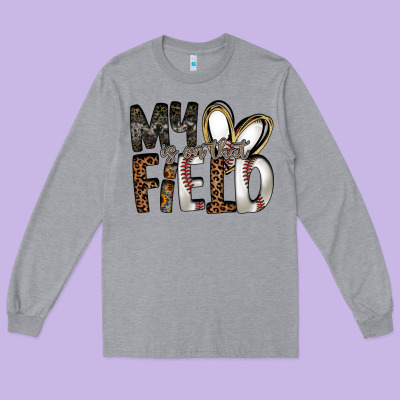 My Is On That Field Long Sleeve Tee Designed By Racoondesign
