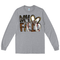 Heather Grey my is on that field Long Sleeve Tee - RacoonDesign