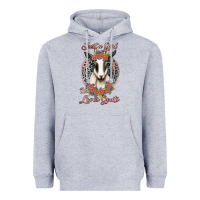 Heather Grey just a girl who loves goats Heavyweight Hoodie - Jasminsmagicworld
