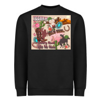 Black yeehaw western Heavyweight Sweatshirt - Zillion Design Studio