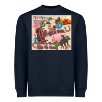 Navy yeehaw western Heavyweight Sweatshirt - Zillion Design Studio