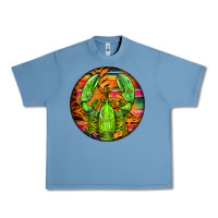 Pebble Blue lobster round Urban Heavy Tee - BarkalooDesign