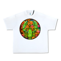 White lobster round Urban Heavy Tee - BarkalooDesign