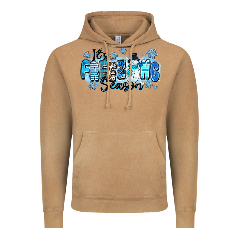 It's Freezing Season Vintage Hoodie by Zillion Design Studio | Teevron