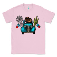 Bubblegum Pink texas truck Classic Tee - CowhideDigitalArt