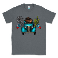 Charcoal Heather texas truck Classic Tee - CowhideDigitalArt