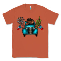 Copper texas truck Classic Tee - CowhideDigitalArt
