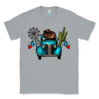 Heather Grey texas truck Classic Tee - CowhideDigitalArt