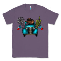 Lavender texas truck Classic Tee - CowhideDigitalArt