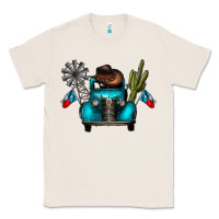 Natural texas truck Classic Tee - CowhideDigitalArt