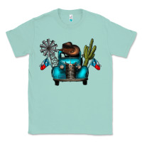 Seafoam texas truck Classic Tee - CowhideDigitalArt