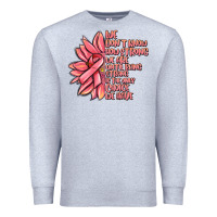 Heather Grey pink sunflower and cancer ribbon breast cancer Premium Sweatshirt - MaliasSmallBusiness