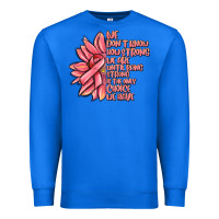 True Royal pink sunflower and cancer ribbon breast cancer Premium Sweatshirt - MaliasSmallBusiness