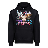 Black Hanging With My Peeps Cows Urban Hoodie - RanaPortraitStore