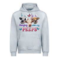 Heather Grey Hanging With My Peeps Cows Urban Hoodie - RanaPortraitStore