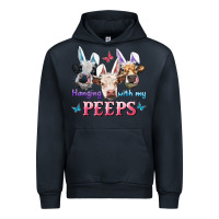 Navy Hanging With My Peeps Cows Urban Hoodie - RanaPortraitStore