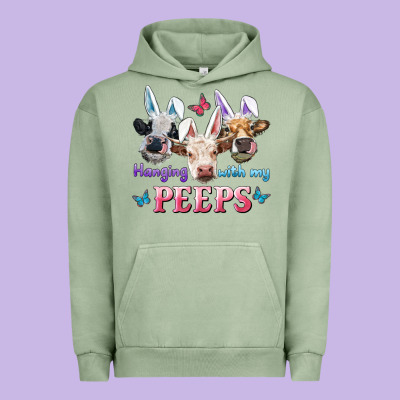 Hanging With My Peeps Cows Urban Hoodie Designed By Ranaportraitstore