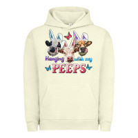 Pigment Pistachio Hanging With My Peeps Cows Urban Hoodie - RanaPortraitStore