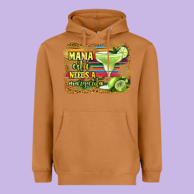 Mama Cita Needs A Margarita Heavyweight Hoodie Designed By Jasminsmagicworld