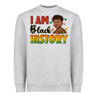 Heather Grey i am black history with afro black boy Heavyweight Sweatshirt - texasbilliewilder