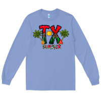 Colony Blue texas summer Long Sleeve Tee - CowhideDigitalArt