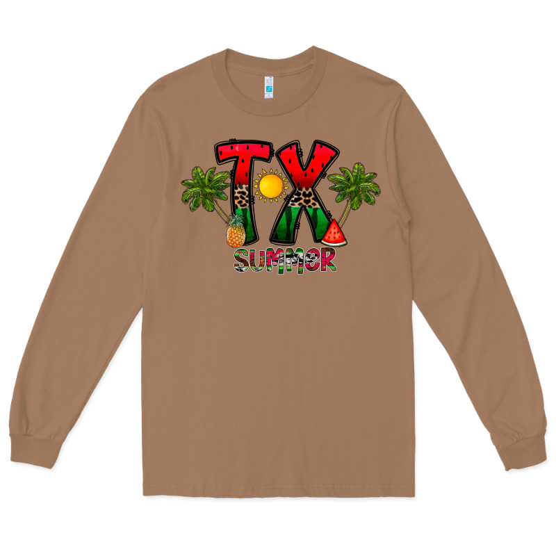 Texas Summer Long Sleeve Tee by CowhideDigitalArt | Teevron