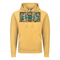 Vintage Mustard Blessed With Sunflower And Gemstone Vintage Hoodie - RanaPortraitStore