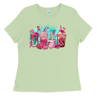 Matcha breast cancer  coffee cups Ladies Tee - AdoDesignShop