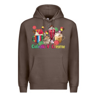 Coffee cafecito y chisme coffee cups Premium Hoodie - MaliasSmallBusiness