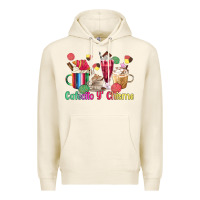 Tofu cafecito y chisme coffee cups Premium Hoodie - MaliasSmallBusiness