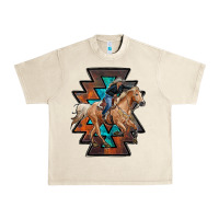 Sandshell cowgirl with aztec Urban Heavy Tee - RanaPortraitStore