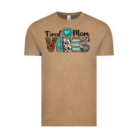 Vintage Coffee tired mom vibes Vintage Tee - texasbilliewilder