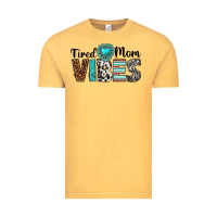 Vintage Mustard tired mom vibes Vintage Tee - texasbilliewilder