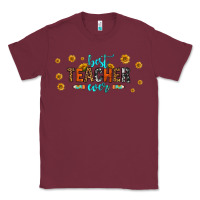 Burgundy best teacher ever 16oz libbey glass Classic Tee - HRA Design Shop