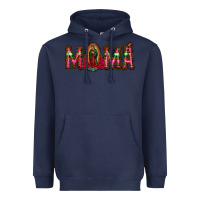 Navy mama floral aztec leopard Heavyweight Hoodie - Jasminsmagicworld
