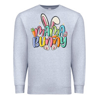 Heather Grey mama bunny Premium Sweatshirt - MaliasSmallBusiness